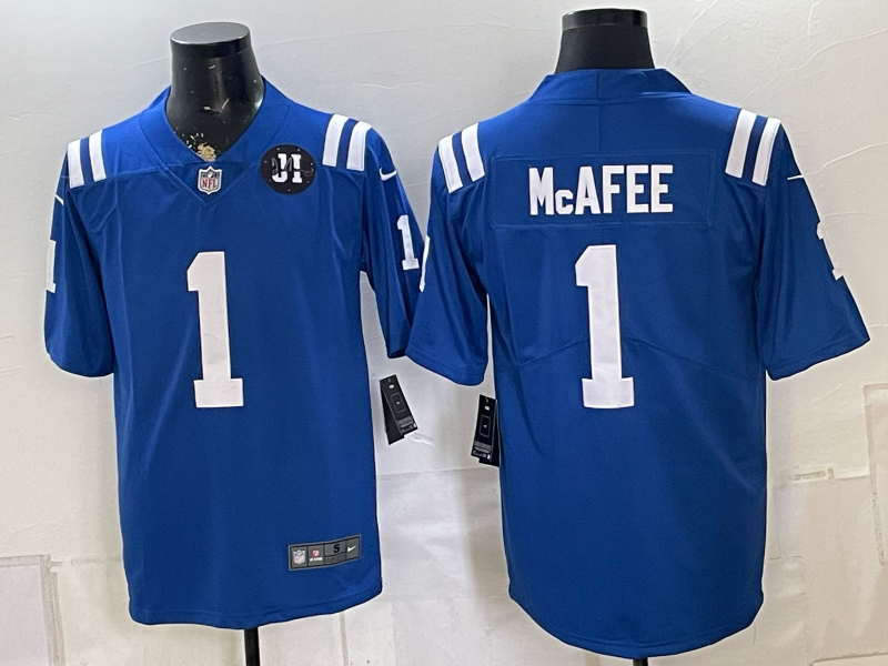 Men 2026 Indianapolis Colts #1 McAfee blue Limited Nike NFL Jersey 0822001->indianapolis colts->NFL Jersey